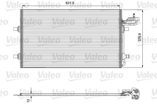 Радіатор охолодження кондиціонера 814323 VALEO