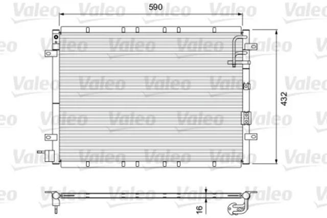 Радіатор охолодження кондиціонера 818080 VALEO
