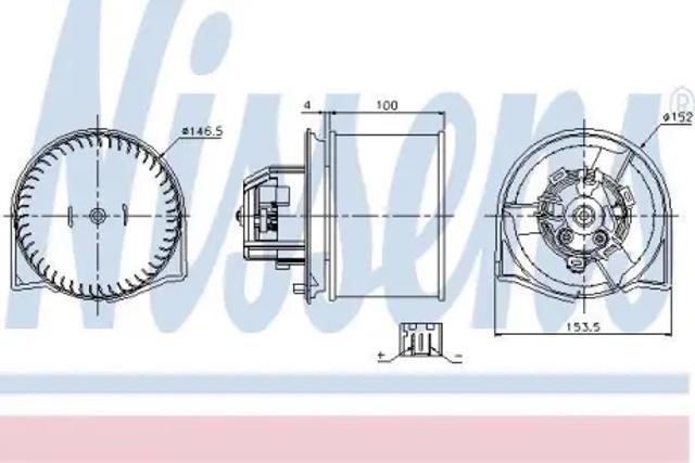 Вентилятор грубки 87026 NISSENS