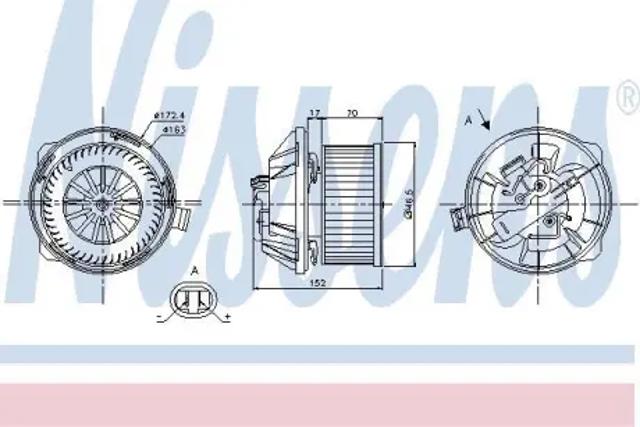 Електромотор пічки 87065 NISSENS