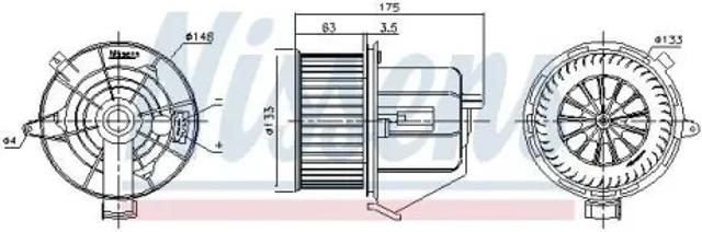 Вентилятор грубки 87293 NISSENS