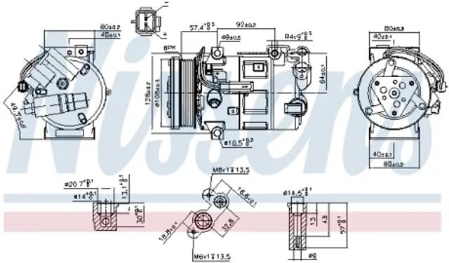 Компресор холодоагенту 890210 NISSENS