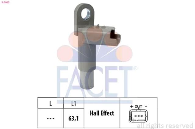 Датчик обуртів распредвалу 90463 FACET