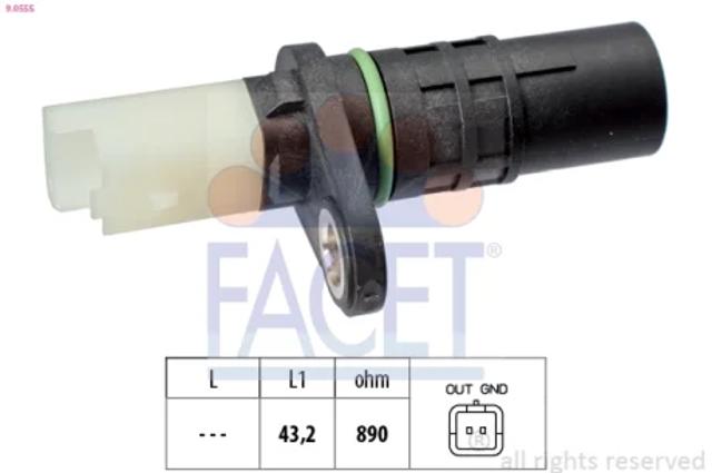 Датчик обертів колінвалу 90555 FACET