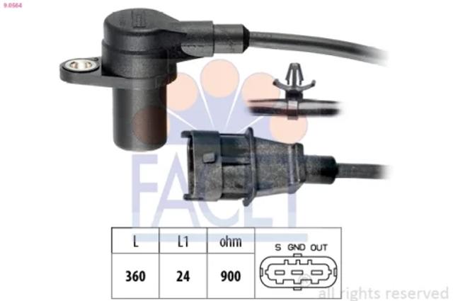 Датчик обертів колінвалу 90564 FACET