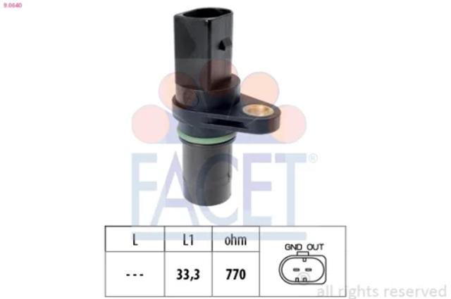Датчик обертів колінвалу 90640 FACET