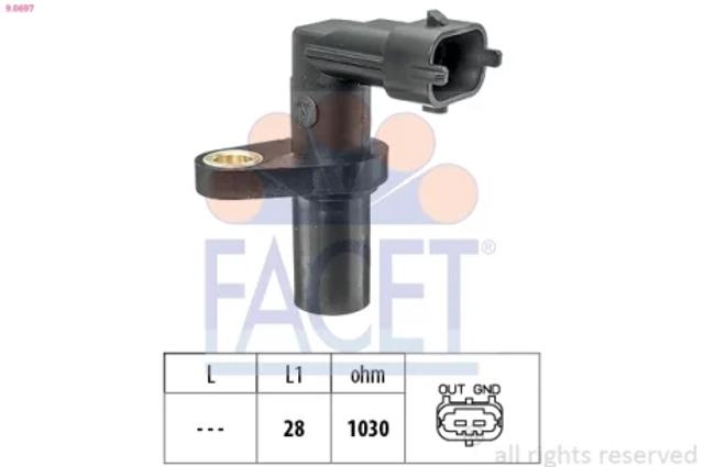 Датчик управління двигуном 90697 FACET