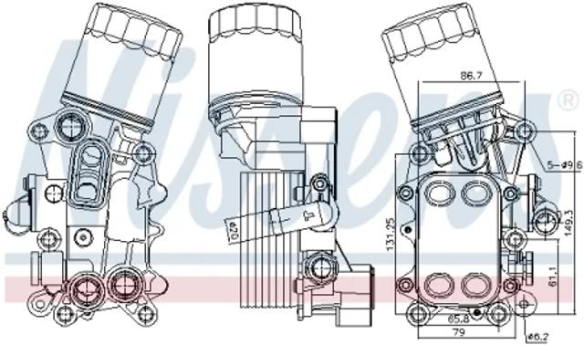 Корпус масляного фільтра 91311 NISSENS