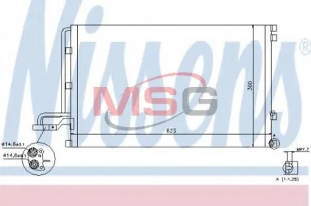 Конденсатор кондиціонера 940087 NISSENS
