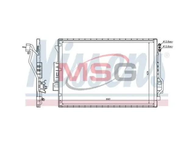 Радіатор кондиціонера 940137 NISSENS