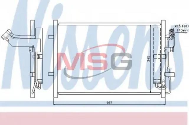 Конденсатор кондиціонера 940148 NISSENS