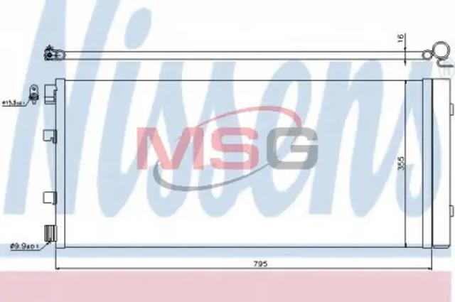Конденсер 940158 NISSENS