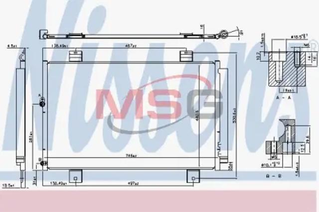 Конденсатор кондиціонера 940640 NISSENS