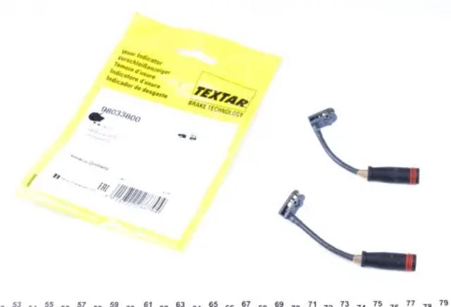 Датчик зносу гальмівних колодок, задній 98033800 TEXTAR