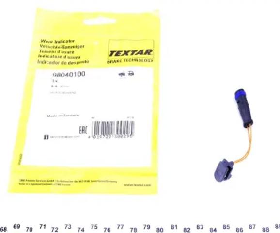 Датчик зносу гальмівних колодок, передній правий 98040100 TEXTAR