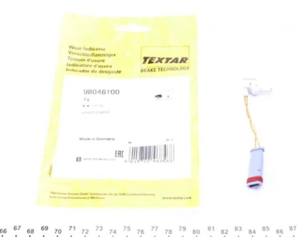 Датчик зносу гальмівних колодок, передній лівий 98046100 TEXTAR