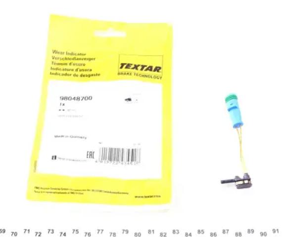 Датчик зносу гальмівних колодок, передній 98048700 TEXTAR