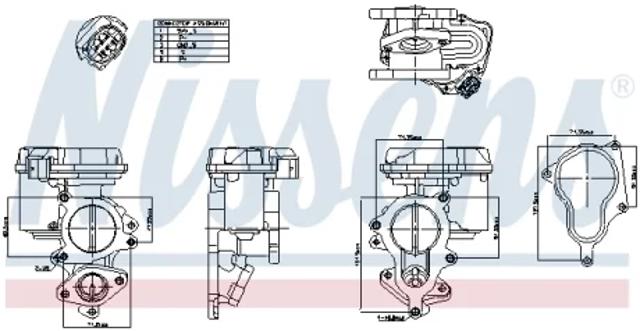 Клапан EGR 98156 NISSENS
