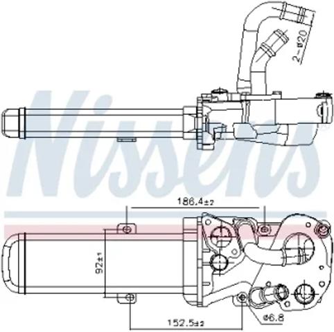 Клапан EGR, рециркуляції газів 989412 NISSENS