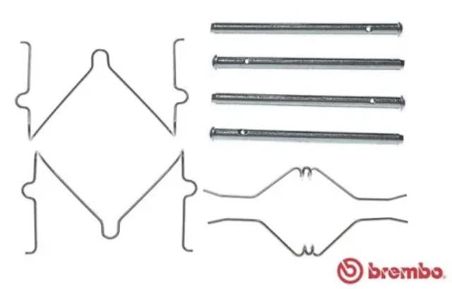 Комплект пружинок кріплення дискових колодок, передніх A02263 BREMBO