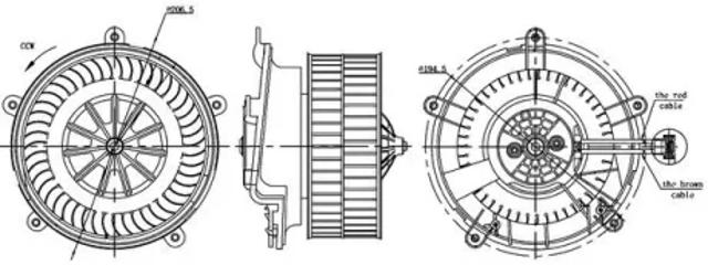 Моторчик пічки AB17000S MAHLE