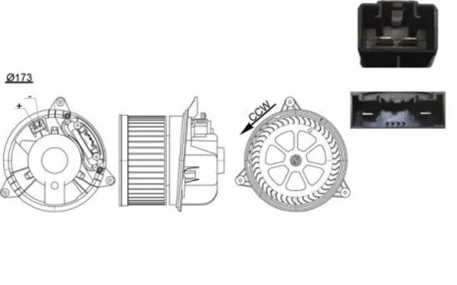 Моторчик пічки AB195000S MAHLE