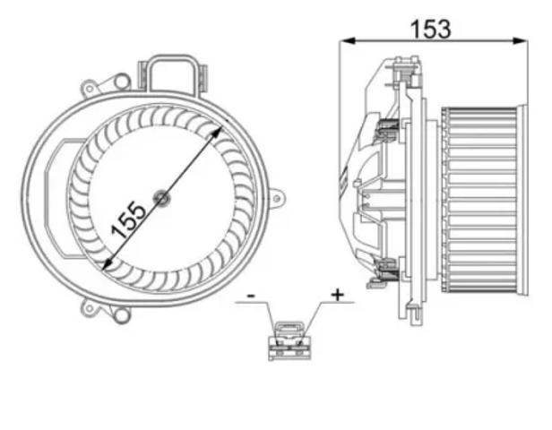 Моторчик пічки AB257000S MAHLE