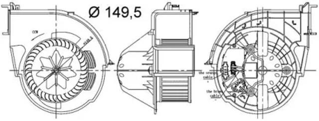 Моторчик пічки AB83000S MAHLE