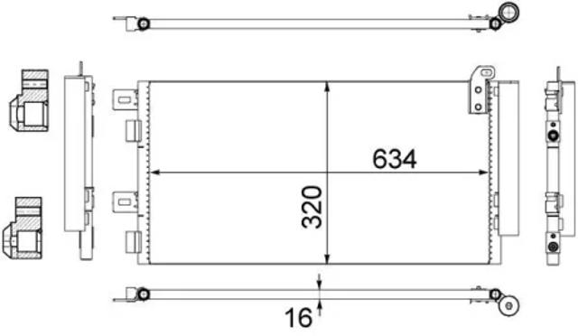 Конденсер AC312001S MAHLE