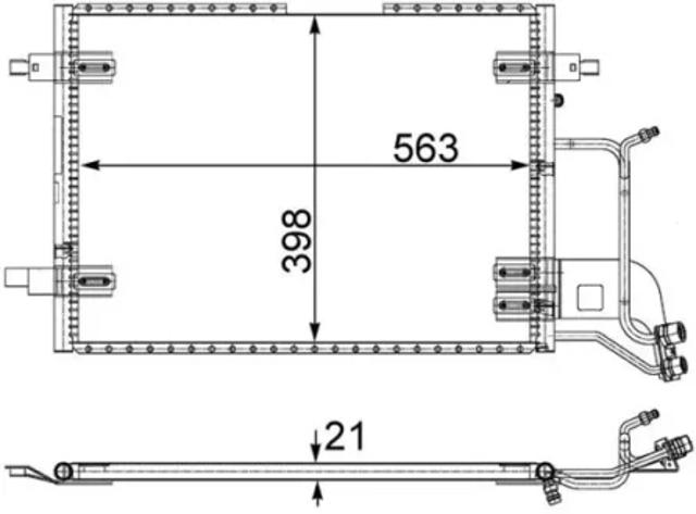 Конденсер AC352000S MAHLE