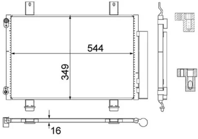 Конденсер AC456000S MAHLE