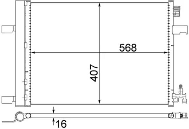 Конденсер AC636000S MAHLE