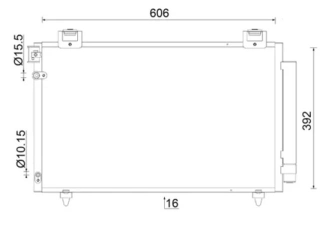 Конденсатор системи охолодження системи AC831000S MAHLE