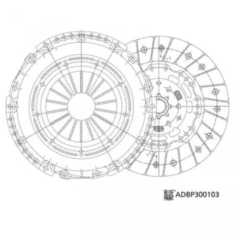 Зчеплення в зборі ADBP300103 BLUE PRINT
