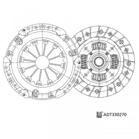Комплект зчеплення (диск, корзина, підшипник) ADT330270 BLUE PRINT