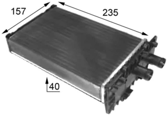 Опалення кузова заднє AH48000S MAHLE