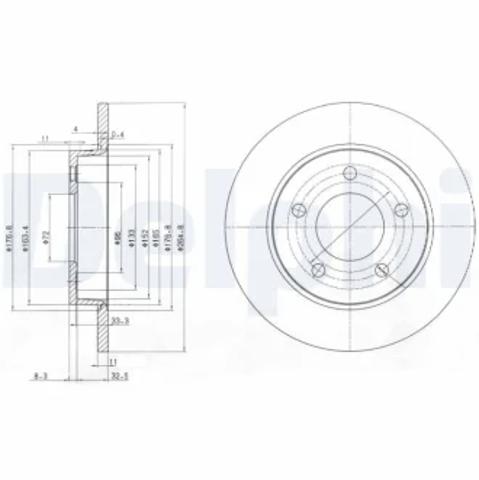 Дискові гальма BG4025C DELPHI