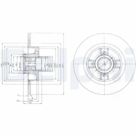 Дискові гальма BG9029RS DELPHI