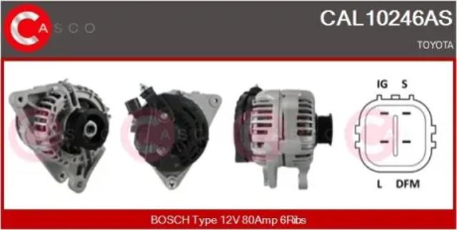 Генератор автомобільний CAL10246AS CASCO