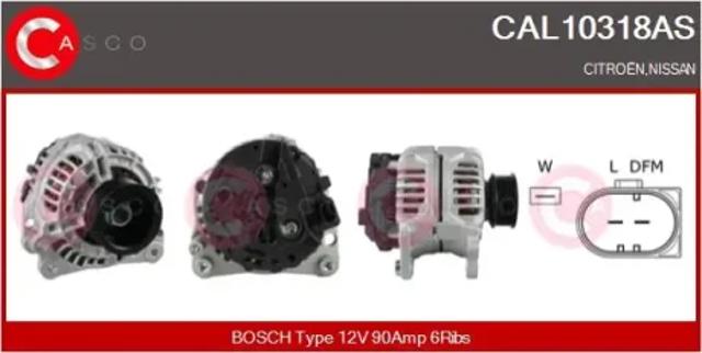 Авто генератор CAL10318AS CASCO