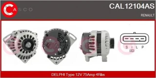 Генератор автомобільний CAL12104AS CASCO
