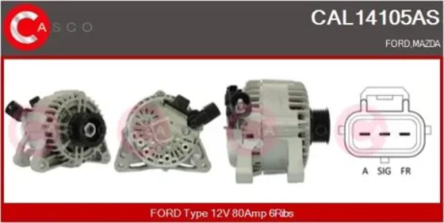 Генератор автомобільний CAL14105AS CASCO