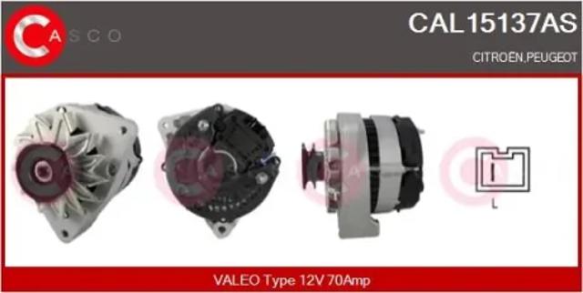 Авто генератор CAL15137AS CASCO