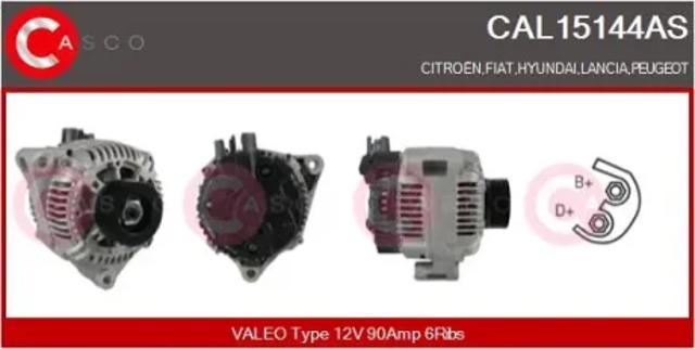 Авто генератор CAL15144AS CASCO