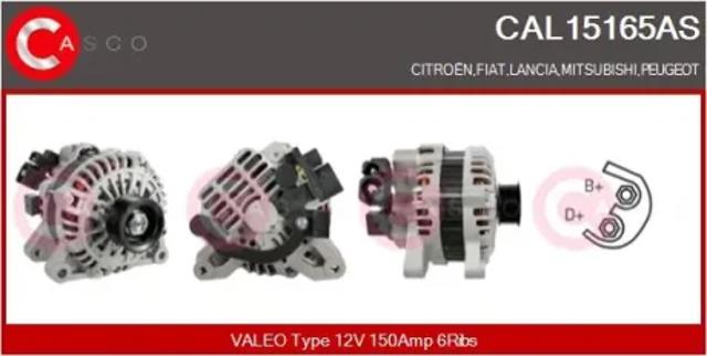 Авто генератор CAL15165AS CASCO