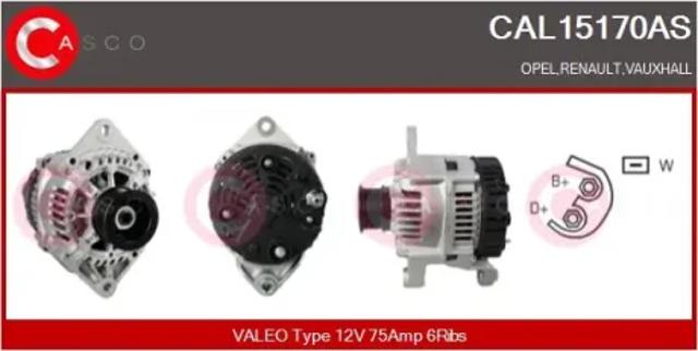 Генератор автомобільний CAL15170AS CASCO