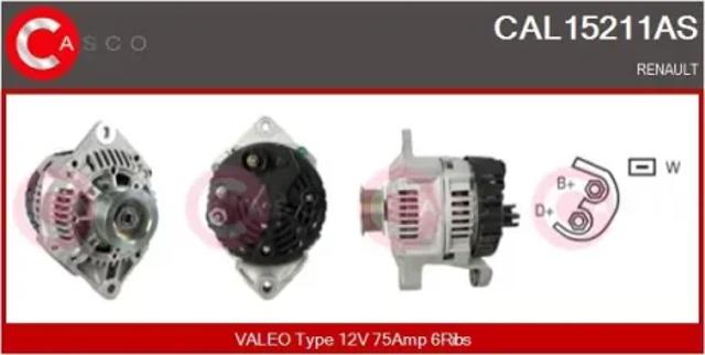 Генератор автомобільний CAL15211AS CASCO