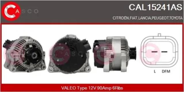 Генератор автомобільний CAL15241AS CASCO