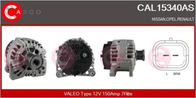 Генератор автомобільний CAL15340AS CASCO