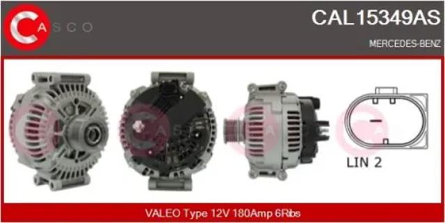 Генератор автомобільний CAL15349AS CASCO